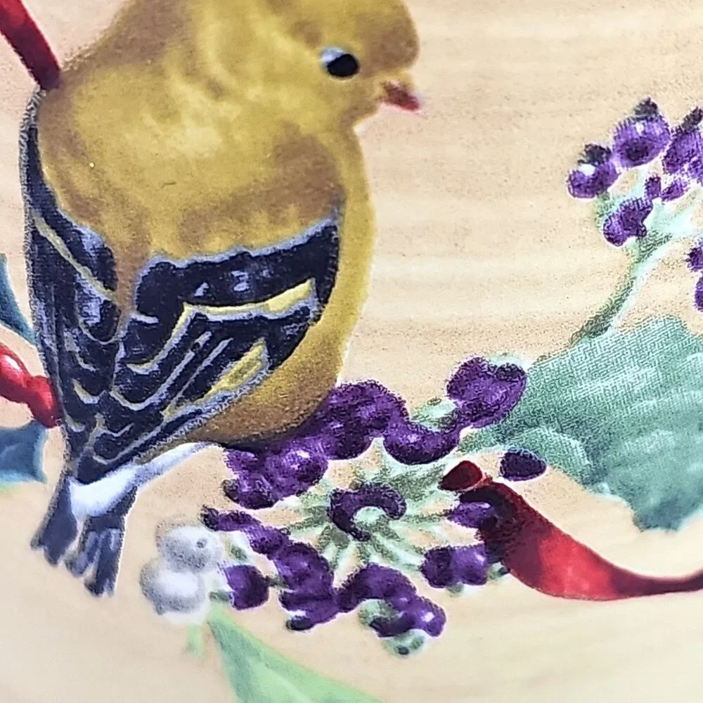 Lenox Coffee Mug Cup Winter Greetings Goldfinch Bird Everyday Holiday 8 Ounce